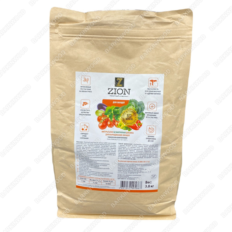 Удобрение Цион для овощей (крафтовый мешок) 3,8 кг